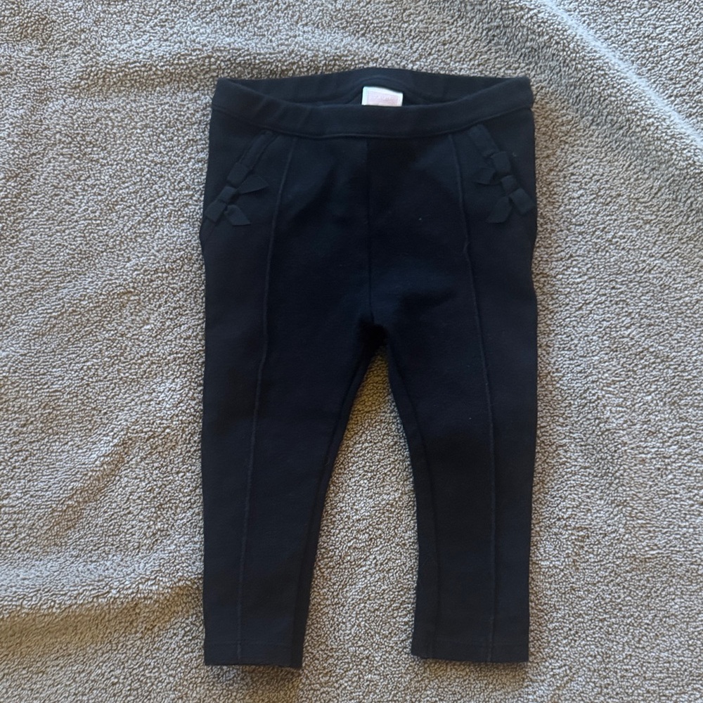 Janie and Jack Classic Black Kids Leggings